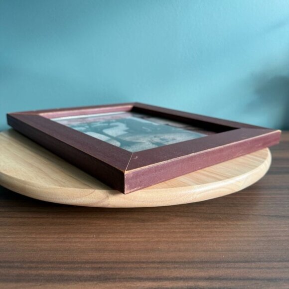 Vintage 1988 Framed Folk Art Print With Schoolhouse & Children - Picture 7 of 8